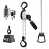 image:imageVEVOR Manual Lever Chain Hoist 12T 1100LBS Capacity Heavy Duty Come Along 10FT Lift G80 Alloy Steel Chain with Dual Pawl Mechanical Brake360Rotating Hooks for Warehouse Construction Garage1100lbs 5ft