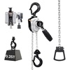 image:imageVEVOR Manual Lever Chain Hoist 14T 550LBS Capacity Heavy Duty Come Along 10FT Lift G80 Alloy Steel Chain with Dual Pawl Mechanical Brake360Rotating Hooks for Warehouse Construction Garage550LBS 10FT