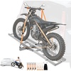 image:imageVEVOR Motorcycle Carrier 2Bike 600 LBS Aluminum Motorcycle Carrier Hitch Mount Loading Ramp Scooter Dirt Bike Trailer Hauler Ratchet Straps and Stabilizer for Car Truck with 2 Hitch Receiver73in Ramp