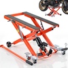 image:imageVEVOR Motorcycle Lift 1200lbs Capacity Motorcycle Stand Deepened AntiSlip Rubber Motorcycle Scissor Jack Heavy Duty Steel Bike Repair Center Stand with Ratchet and Crank for ATVs Dirt Bikes1100 lbsHydraulicwith 6 Wheels