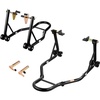 image:imageVEVOR Motorcycle Stand Lift 1100lbs Capacity Front Rear Combo Stand Lift Front Wheel DualFork Stands Rear UL Fork Swingarm Spool Stands for Most Yamaha Honda Kawasaki Suzuki Motorcycles Black
