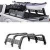 image:imageVEVOR Overland Truck Bed Rack 492679 in Width Adjustable Overland Bed Cargo Rack with Sidebar 900 lbs Static Capacity Heavy Duty Steel for MidSize Trucks Compatible with TacomaGladiator JTfor Bed Track