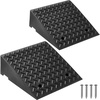 image:imageVEVOR Rubber Curb Ramps 2 Pack 7 Rise Height 193 L x 193 W Driveway Ramps with Drainage Tank 7000 lbs Load Capacity Suitable for Wheelchairs Strollers Motorcycles Cars Lawn Mowers7 Rise