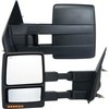image:imageVEVOR Towing Mirrors Fit for 20042014 Ford F150 Power Heated LED Turn Signal Puddle Light Tow Mirrors Manual Controlling Telescoping Folding Black20042014