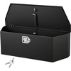 image:imageVEVOR Trailer Tongue Box Heavy Duty Trailer Tongue Tool Box Storage Organizer with Lock amp Keys Utility Tool Chest for Pickup Truck Bed RV SUV OffRoad Vehicle Steel 49 x 139 x 18536 Black with upgraded lock