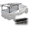 image:imageVEVOR Truck Ladder Rack 1000 LBS  454 KG Strong Capacity Truck Racks NonDrillingDrilling Installation for Long or Heavy Cargo 43363 inch Adjustable Width for Kayak Ladder Surfboard LumberTruck Ladder Rack