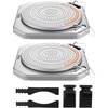 image:imageVEVOR Wheel Alignment Turn Plates 4Ton Capacity Brass Dial Measurements 360 Rotating Turntable Wheel Alignment Tool with Transition Bridge amp Thrust Block for Car SUV Light Truck
