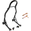 image:imagevevor Motorcycle Stand Lift 850lbs Front Rear Combo Stand Lift Stand Front Wheel Fork Stands Rear UL Fork Swingarm Spool Stands Compatible with Most Yamaha Honda Kawasaki Suzuki Motorcycles Black  850lbs Capacity Front Wheel Fork Stand Rear UL Fork Swingarm Spool Stands Compatible with Yamaha Honda Kawasaki SuzukiBlack