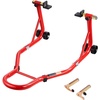 image:imagevevor Motorcycle Stand Lift 850lbs Front Rear Combo Stand Lift Stand Front Wheel Fork Stands Rear UL Fork Swingarm Spool Stands Compatible with Most Yamaha Honda Kawasaki Suzuki Motorcycles Black  850lbs Capacity Front Wheel Fork Stand Rear UL Fork Swingarm Spool Stands Compatible with Yamaha Honda Kawasaki SuzukiRed