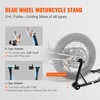 image:imagevevor Motorcycle Stand Lift 850lbs Front Rear Combo Stand Lift Stand Front Wheel Fork Stands Rear UL Fork Swingarm Spool Stands Compatible with Most Yamaha Honda Kawasaki Suzuki Motorcycles Black  850lbs Capacity Front Wheel Fork Stand Rear UL Fork Swingarm Spool Stands Compatible with Yamaha Honda Kawasaki SuzukiBlack