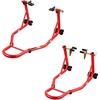 image:imagevevor Motorcycle Stand Lift 850lbs Front Rear Combo Stand Lift Stand Front Wheel Fork Stands Rear UL Fork Swingarm Spool Stands Compatible with Most Yamaha Honda Kawasaki Suzuki Motorcycles Black  850lbs Capacity Front Wheel Fork Stand Rear UL Fork Swingarm Spool Stands Compatible with Yamaha Honda Kawasaki SuzukiRed