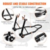 image:imagevevor Motorcycle Stand Lift 850lbs Front Rear Combo Stand Lift Stand Front Wheel Fork Stands Rear UL Fork Swingarm Spool Stands Compatible with Most Yamaha Honda Kawasaki Suzuki Motorcycles Black  850lbs Capacity Front Wheel Fork Stand Rear UL Fork Swingarm Spool Stands Compatible with Yamaha Honda Kawasaki SuzukiBlack