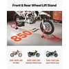 image:imagevevor Motorcycle Stand Lift 850lbs Front Rear Combo Stand Lift Stand Front Wheel Fork Stands Rear UL Fork Swingarm Spool Stands Compatible with Most Yamaha Honda Kawasaki Suzuki Motorcycles Black  850lbs Capacity Front Wheel Fork Stand Rear UL Fork Swingarm Spool Stands Compatible with Yamaha Honda Kawasaki SuzukiRed