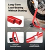 image:imagevevor Motorcycle Stand Lift 850lbs Front Rear Combo Stand Lift Stand Front Wheel Fork Stands Rear UL Fork Swingarm Spool Stands Compatible with Most Yamaha Honda Kawasaki Suzuki Motorcycles Black  850lbs Capacity Front Wheel Fork Stand Rear UL Fork Swingarm Spool Stands Compatible with Yamaha Honda Kawasaki SuzukiRed