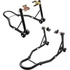 image:imagevevor Motorcycle Stand Lift 850lbs Front Rear Combo Stand Lift Stand Front Wheel Fork Stands Rear UL Fork Swingarm Spool Stands Compatible with Most Yamaha Honda Kawasaki Suzuki Motorcycles Black  850lbs Capacity Front Wheel Fork Stand Rear UL Fork Swingarm Spool Stands Compatible with Yamaha Honda Kawasaki SuzukiBlack