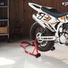 image:imagevevor Motorcycle Stand Lift 850lbs Front Rear Combo Stand Lift Stand Front Wheel Fork Stands Rear UL Fork Swingarm Spool Stands Compatible with Most Yamaha Honda Kawasaki Suzuki Motorcycles Black  850lbs Capacity Front Wheel Fork Stand Rear UL Fork Swingarm Spool Stands Compatible with Yamaha Honda Kawasaki SuzukiRed