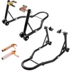 image:imagevevor Motorcycle Stand Lift 850lbs Front Rear Combo Stand Lift Stand Front Wheel Fork Stands Rear UL Fork Swingarm Spool Stands Compatible with Most Yamaha Honda Kawasaki Suzuki Motorcycles Black  850lbs Capacity Front Wheel Fork Stand Rear UL Fork Swingarm Spool Stands Compatible with Yamaha Honda Kawasaki SuzukiBlack
