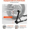 image:imagevevor Motorcycle Stand Lift 850lbs Front Rear Combo Stand Lift Stand Front Wheel Fork Stands Rear UL Fork Swingarm Spool Stands Compatible with Most Yamaha Honda Kawasaki Suzuki Motorcycles Black  850lbs Capacity Front Wheel Fork Stand Rear UL Fork Swingarm Spool Stands Compatible with Yamaha Honda Kawasaki SuzukiBlack
