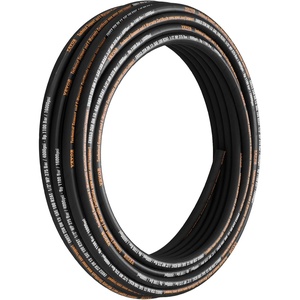 image:imageHydraulic Hose 14 inch x 100 ft Coiled Hydraulic Hose 5800 PSI Rubber Hydraulic Flexible Hose with 2 HighTensile Steel Wire Braid 20 to 140 Hydraulic Oil Flexible Hose12 inch x 100 ft 