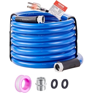 image:imageVEVOR 30ft Heated Water Hose for RV Heated Drinking Water Hose Antifreeze to 45F Automatic Selfregulating 58 ID with 34 GHT Adapter Lead and BPA Free