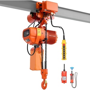 image:imageVEVOR 4400lbs Electric Chain Hoist with Power Trolley 2Speed Operation 20ft Lifting Height 3Phase 208240V440480V Overhead Crane w 328ft Wireless amp 16ft Wired Remote Control G100 2Chain Hoist2Speed 4400lbs 20ft
