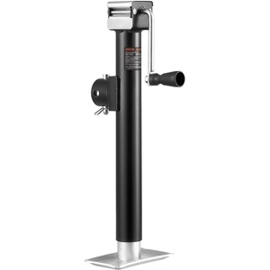 image:imageVEVOR 5000 lbs Trailer Jack Weldon PipeMount Swivel Trailer Jack with Ergonomic Handle 15inch Vertical Travel Suitable for RV Horse Utility Camping and Yacht TrailersWeldOn PipeMount