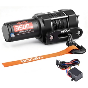 image:imageVEVOR 6000 lbs Electric Winch 12V DC ATVUTV Winch with 024 in x 492 ft Synthetic Rope Wireless amp Wired Remote Control IP55 Waterproof with Fairlead Mount Plate for Towing ATV UTV OffRoad3500lbs