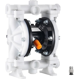 image:imageVEVOR Air Operated Double Diaphragm Pump 35 GPM 1 inch Inlet amp Outlet Pneumatic Waste Oil Transfer Pump Max 114 PSI Aluminum Alloy Body AirOperated for Diesel Grease Kerosene Gasoline amp Oil112 inch 44GPM Polypropylene