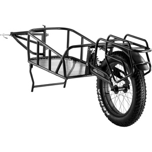 image:imageVEVOR Bike Cargo Trailer 70275 lbs Load Capacity Foldable Compact Storage amp Quick Release with Universal Hitch 20 Wheels Fits Most Bike Wheels Carbon Steel Frame HeavyDuty Bicycle Wagon Cart70lbs