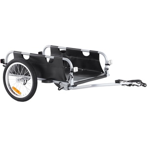 image:imageVEVOR Bike Cargo Trailer 88100160 lbs Load Capacity HeavyDuty Bicycle Wagon Cart Foldable Compact Storage with Universal Hitch100 Lbs Aluminum Frame