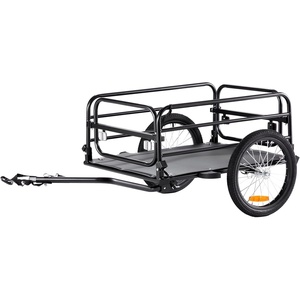 image:imageVEVOR Bike Cargo Trailer 88100160 lbs Load Capacity HeavyDuty Bicycle Wagon Cart Foldable Compact Storage with Universal Hitch160 Lbs