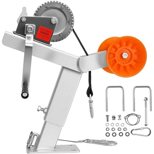 image:imageVEVOR Boat Trailer Winch Stand with Roller 1200 lbs Winch amp 2 in x 25 ft Winch Strap Boat Winch Mount with UBolt for 23 Inches W x 34 Inches H Trailer Tongue Fit for Jet Ski Sailboat Speedboat