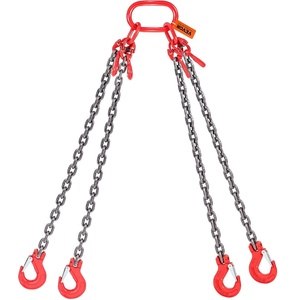 image:imageVEVOR Chain Sling 38 inch x 10 ft Lifting Chains with Hooks G80 Engine Chain Hoist Lifts 18400 lbs8 Ton Lifting Sling Chains for Engine Hoist Engine Lift Chain with 4 Leg Grab Hooks amp Adjusters516 inch x 5 ft