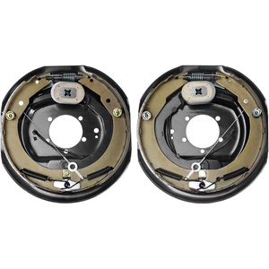 image:imageVEVOR Electric Trailer Brake Assembly 12 x 2 2 Pairs SelfAdjusting Electric Brakes Kit for 7000 lbs Axle 5Hole Mounting Backing Plates for Braking System Part Replacement 2 Right  2 Left  Electric Brakes Kit for 7000 lbs Axle 5Hole Mounting Backing Plates for Braking System Part Replacement 2 Right  2 Left1 Pair Brakes