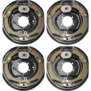 image:imageVEVOR Electric Trailer Brake Assembly 12 x 2 2 Pairs SelfAdjusting Electric Brakes Kit for 7000 lbs Axle 5Hole Mounting Backing Plates for Braking System Part Replacement 2 Right  2 Left  Electric Brakes Kit for 7000 lbs Axle 5Hole Mounting Backing Plates for Braking System Part Replacement 2 Right  2 Left2 Pairs Brakes