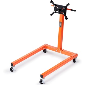 image:imageVEVOR Engine Stand 1300 lbs 35 Ton Rotating Engine Motor Stand with 360 Degree Adjustable Head Cast Iron Motor Hoist Dolly 4Caster 4 Adjustable Arms for Vehicle Maintenance Auto Repair1300 lbs