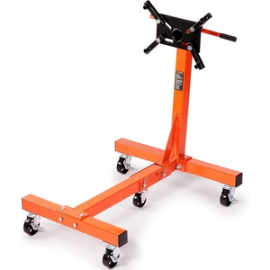 image:imageVEVOR Engine Stand 1300 lbs 35 Ton Rotating Engine Motor Stand with 360 Degree Adjustable Head Cast Iron Motor Hoist Dolly 4Caster 4 Adjustable Arms for Vehicle Maintenance Auto Repair1500 lbs