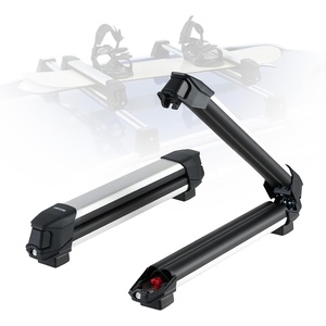 image:imageVEVOR Folding Hitch Mounted Ski amp Snowboard Rack Fits 2Inch Receiver Carries up to 6 Pairs of Skis or 4 Snowboards Adjustable HitchMounted Rack for Car with Key Lock Security Strap Tilt AccessRoof Rack TStyle