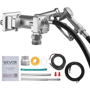 image:imageVEVOR Fuel Transfer Pump 12V DC 15 GPM Cast Iron Diesel Transfer Pump Kit with Manual Nozzle Discharge Hose Overheat Protection Power Cable ExplosionProof for Gasoline Diesel Kerosene amp More12V 15GPM Gear Design