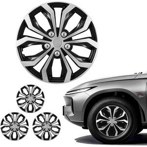 image:imageVEVOR Hubcaps Wheel Covers for 20172023 Tesla Model 3 18 Inch Set of 4 Wheel Rim Cover Hubcaps OEM Style Replacement R18 Size Snap On Car Hub Caps Premium 10Spoke ABS Tire Rim Caps Matte BlackSilver  Black