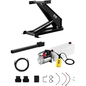 image:imageVEVOR Hydraulic Dump Lift Kit 17600 lb8 T Dump Trailer Hydraulic Scissor Hoist Kit Standard Kit Hydraulic Dump Bed Kit with 12V Hydraulic Pump Unit Suitable for Scissor Lift Dump Trailers Trucks429 x 240 x 100