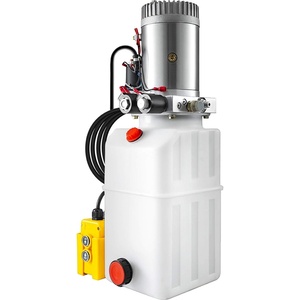 image:imageVEVOR Hydraulic Power Unit 15 Quart Hydraulic Pump AC 220V SingleActing Dump Trailer Pump 3200 PSI Max Relief Pressure 17 GPM Flow Rate Hydraulic Pump for Dump Trailer Car LiftingDouble Acting 6 Quart