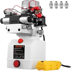 image:imageVEVOR Hydraulic Power Unit 15 Quart Hydraulic Pump AC 220V SingleActing Dump Trailer Pump 3200 PSI Max Relief Pressure 17 GPM Flow Rate Hydraulic Pump for Dump Trailer Car Lifting45 Quart