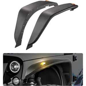 image:imageVEVOR Inner Fender Liner Front amp Rear Fender Liner Compatible with 20072018 Jeeps JKJKU 24 Doors Steel Mud Guards Bolton Style Fenders Flare Wheel Well Cover Fenders Flare Liners BlackFront A