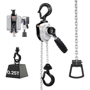image:imageVEVOR Manual Lever Chain Hoist 14T 550LBS Capacity Heavy Duty Come Along 10FT Lift G80 Alloy Steel Chain with Dual Pawl Mechanical Brake360Rotating Hooks for Warehouse Construction Garage550LBS 5FT