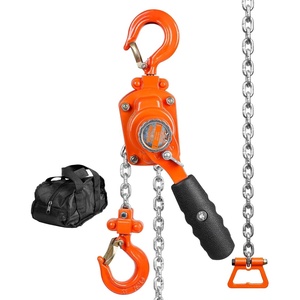 image:imageVEVOR Manual Lever Chain Hoist 14T 550LBS Capacity Heavy Duty Come Along 10FT Lift G80 Alloy Steel Chain with Dual Pawl Mechanical Brake360Rotating Hooks for Warehouse Construction Garage550 lbs 5 FT G80