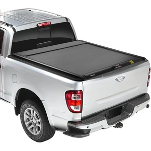 image:imageVEVOR Retractable Tonneau Cover 58 ft Hard Tonneau Cover with Builtin Drainage Pipe for 20212024 ChevyGMC SilveradoSierra 1500 Crew Cab Customized Design with DoubleLock amp TSlot58ft