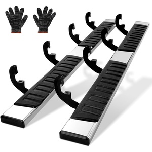 image:imageVEVOR Running Boards Compatible with 20182025 Jeep Wrangler JL 4 Door 6 Inches Side Steps Black Carbon Steel Nerf Bars 550 lbs Load Capacity Wide NonSlip Hollow Surface with Rustproof Coatingsilver