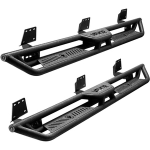 image:imageVEVOR Running Boards Compatible with 20182025 Jeep Wrangler JL 4 Door 6 Inches Side Steps Black Carbon Steel Nerf Bars 550 lbs Load Capacity Wide NonSlip Hollow Surface with Rustproof Coating1925 Ram 1500 Crew Cab