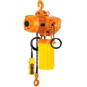image:imageVEVOR Single Phase Electric Chain Hoist 2200Lbs 1 ton 10ft Lift Height with Electrical Hook G80 Mount Chain Hoist Double Chain with Pendant Control 110V for Logistics Factories and Agriculture2200 Lbs